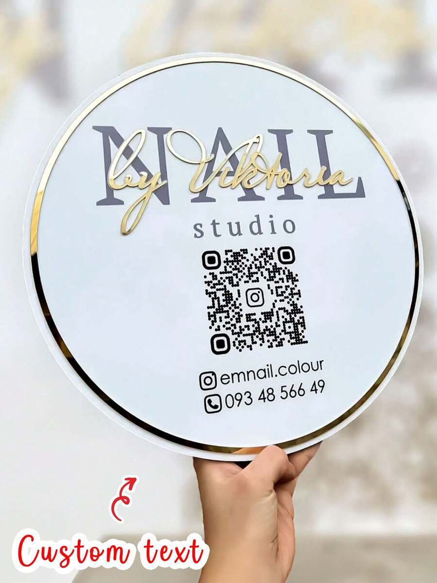 Custom Luxury Acrylic Beauty Studio Sign, Personalized Commercial Signage, Custom Hair Salon Sign, Entrepreneur Gift Ideas, Social Media Display Minimalist Custom Acrylic Sign, Business Boutique Logo Sign, Personalized Nail Salon Logo