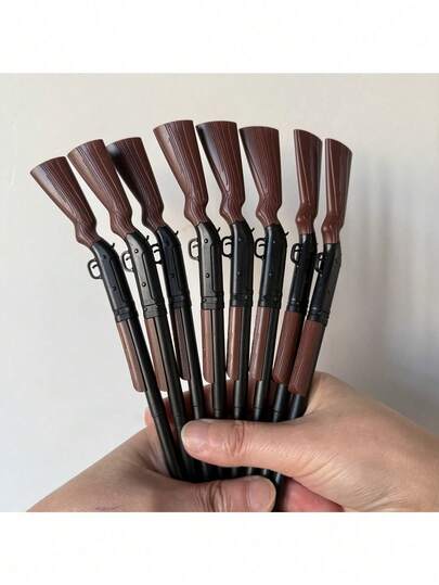 5pcs Hunting Themed Ballpoint Pens, With 1.0mm Black Ink, Outdoor Enthusiast Gift Set, Retractable Mechanism, Smooth Ink Flow, Neutral Pen, Push-Button, Creative Gift