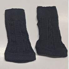 Unisex Autumn/Winter Warm Fingerless Gloves, Minimalist & Fashionable Knitted Fingerless Gloves - A - View 10