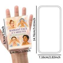 24pcs Facial Yoga Mini Cards - 5-Minute Daily Skin Ritual, Lift Jawline, Smooth Forehead, Reduce Eye Puffiness, Natural Contouring, Lifting, Radiant Skin, Women Facial Yoga Guide Cards - Multicolor - View 3