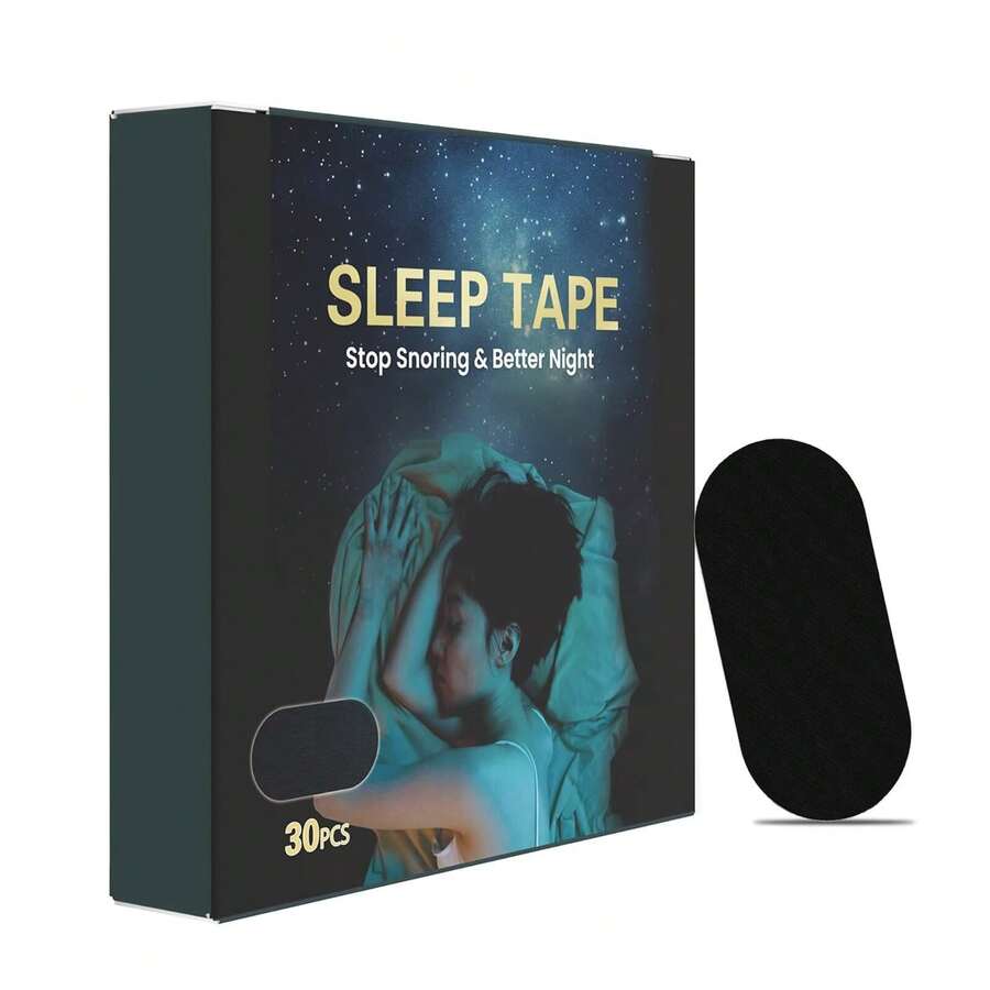 90-Piece Sleep Tape, Black, Mild And High-Quality Tape (30-Piece/60-Piece Pack) - màu đen - Xem 1