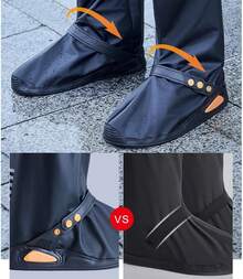 VASA NAMA Cubrezapatos Impermeable, Cubierta del Zapato con Bandas Reflectantes para Hombres Mujeres, Protector de Zapatos Reutilizable para Motocicleta y Ciclio con Suela Antideizante - M - Ver 6