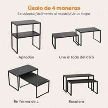 Especieros Para Cocina Retractil 2 Piezas Repisas Para Cocina Estante Para Cocina Material De Acero Al Carbono Apilable Y Varios Estilos De Montaje Para Cocinas Armarios Oficinas Baños - como en la foto - Ver 4