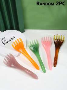 3pcs /Set Of Facial Massage Tools, Imitation Lamb Horn Scraping Board, Pull Rod, Facial Specific Resin Meridian Massage Stick, Facial Scraping Board, Universal Scraping, Facial Scraping Board, Stretching Rod, Facial, Neck, And Eye Beauty Salon Full Body Scraping Tablets, Nose Scraper, Nose Beauty, Acupoint Pointing, Facial Massage, Lifting Nose Bridge, Pulling Meridians And Acupoints, Facial Stretching Rod, Scraping Board - Multicolor - View 17