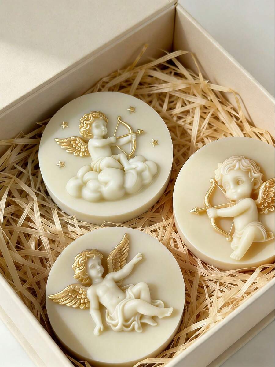 这款硅胶模具可用于制作带翅膀的仙女蜡烛，耐热且弹性极佳，用途广泛——可用于制作蜡烛、石膏/绘画、捏捏乐/解压玩具、摄影背景、节日家居装饰、手工礼品等等。一体成型，柔韧易清洗，可重复使用。 - 白色 - 查看 1