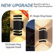 IP65 Waterproof LED Outdoor Wall Light, Crystal Acrylic Decorative Pattern, Square, E27 Socket For Customized Bulb, Home Lighting, Suitable For Outdoor Patio/Stairs/Street/Indoor/Garden/Living Room/Bedroom/Corridor/Hallway/Interior Wall/Exterior Wall - Outdoor Wall Lamp E27 Lamp Base Warm Light Kit - View 8