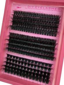 265 pièces Faux cils en amas D Curl Fluffy 80D+100D+120D Faux cils individuels épais en amas Rallonges de cils en amas D Curl 10-18 mm Longueurs mixtes Cils volume dramatique, Amas de cils, Faux cils individuels, Cils, Faux cils - D - Voir 7