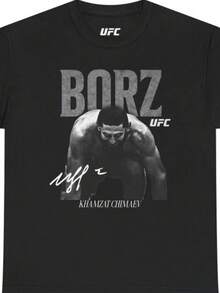 Khamzat Chimaev Borz T-Shirt  Fighter Tee - màu đen - Xem 1