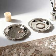 1pc Vintage Style Jewelry Display Tray, Versatile For Holding Rings And Earrings. An Ideal Holiday Gift, Perfect For Adorning Fashionable Vanity And Bedroom, Or As An Office Organization Solution. A Unique Gift For Both Men And Women - Elevate Your Space With This Elegant Accessory. - Many - View 11