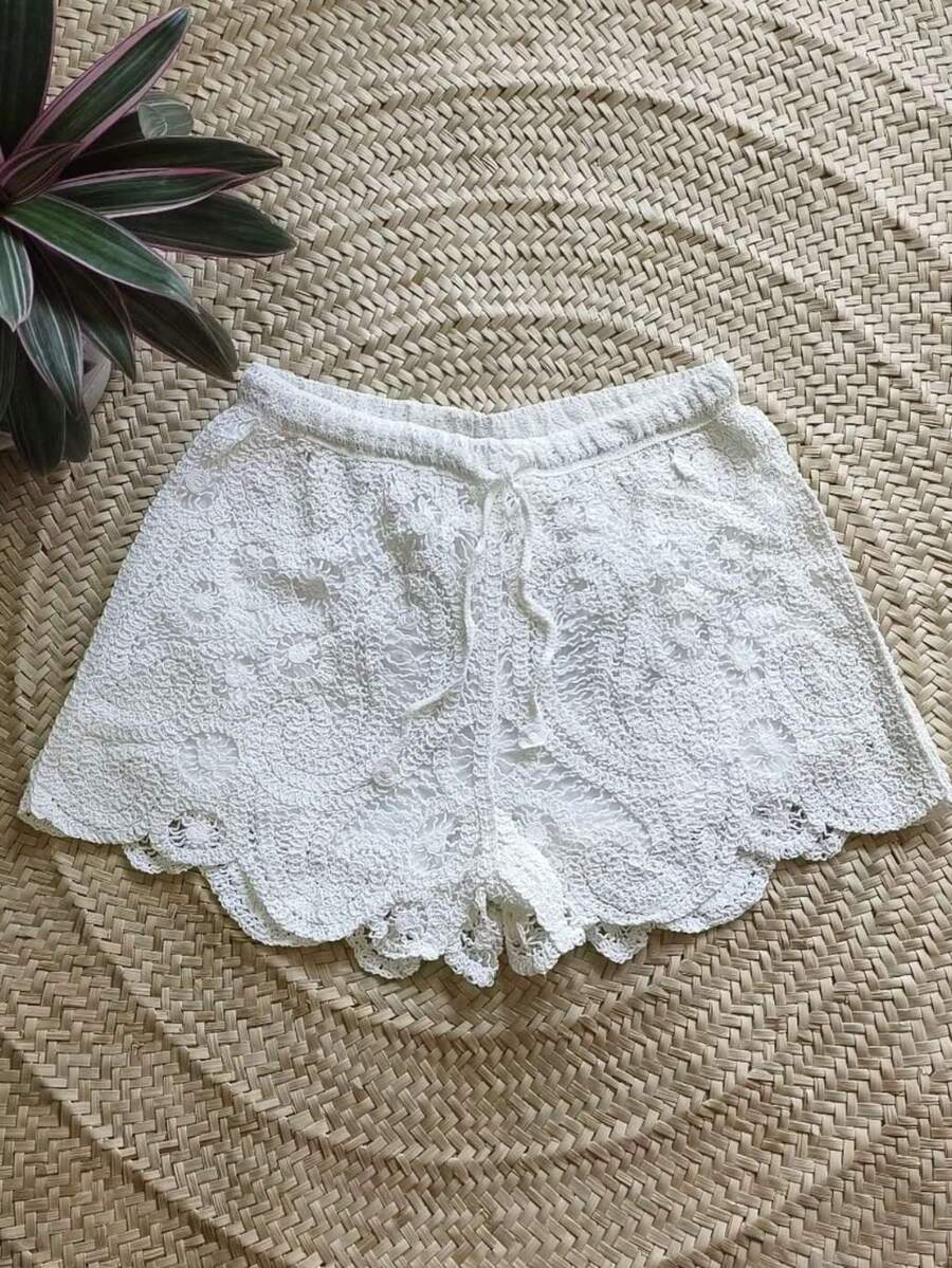 Crochet Shorts - 白13 - 查看 1