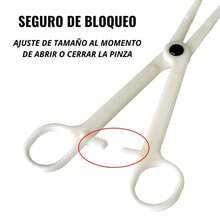 Set de Pinzas CIRCULARES Desechables para Piercing (5 PIEZAS) - Pinzas Estériles para Perforación Profesional - Pinza Circular (5 pz) - Ver 8