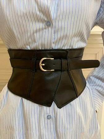 1pc Women's Renaissance Accessory Dark Sexy Asymmetrical Waist Belt, Suitable For Halloween Party Or Daily Commute