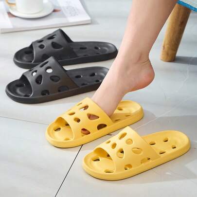 1 Pair Indoor Bathroom Slippers, Couple's Home Slippers | Odor--Resistant, Soft Sole, Ultimate Comfort | Suitable For Homes, Bathrooms, Beaches, And Other Occasions | Multiple Colors Available - Couple's Style, Lightweight And Breathable, Not Stuffy, Stylish And Versatile,Shoe,Spring Summer Picks,Brides Maid Gifts,Room,Bedroom Decor,Beach,Travel,For Men,For Women,Vacation