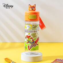 Disney Zootopia 3D Pop-Up Water Bottle Primary School Pupils' Special Summer Water Bottle Tritan Material Direct-Drink Cup Sports Water Bottle