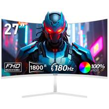 GAWFOLK 27" 1K 180Hz 1800R Curved Gaming Monitor – Your Ultimate High-Speed Command Center. Experience Flawlessly Fluid And Responsive Gameplay For The PC Gamer, Smooth Movie Playback, And An Immersive Workspace. Connects Seamlessly As An Extended Display For Your Tablet, Offering Far More Than A Portable Monitor. The Premium Electronics Christmas Gift For Competitive Gamers And Performance Seekers. - 美規A型插(110-127V) - 查看 1