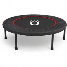 Trampolín Fitness 101 cm Brincolín para Adultos con 32 Resortes 6 Patas Antiderrapantes y Capacidad 100 kg - Multicolor - Ver 2