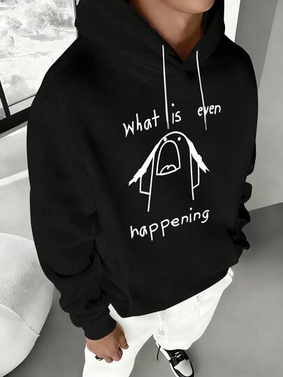 一件时尚印花图案男士加大码休闲连帽卫衣，面料舒适，适合休闲外出、户外旅行、居家休闲，是送给男士的绝佳礼物，适合春秋季穿着。