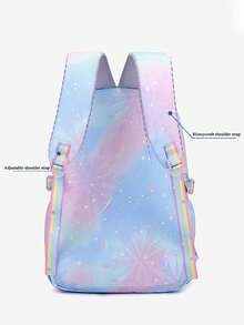 Personalized Dolphin Nylon Backpack - Lightweight, Spacious, Durable, Comes With Velvet Pendant, Perfect For Daily Commuting And Travel, Available In Blue/Rose Red/Pink/Purple, Creative Design, Convenient Zipper Closure, Fashionable Backpack | Zipper Closure, Travel Backpack - Backpack - View 10