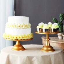 3pcs Gold Cake Stand Set - Round Dessert Display Rack, Suitable For Birthday/Wedding Party, Sizes: 7.87 Inches, 9.84 Inches, And 11.8 Inches - Multicolor - View 10