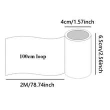 2米/卷 公寓透明PET胶带 花朵图案美纹纸胶带 3D水晶墨水装饰贴纸 适用于日记本、剪贴簿、手账文具 100厘米环扣