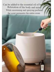 2500ml(88oz) Essential Oil Aroma Diffuser, Large Capacity Double Spray Humidifier With 7 Colorful Flame Lights For Large Room, Office, Home, Spa, Yoga, Bedroom, Gym - 白色 - 查看 3