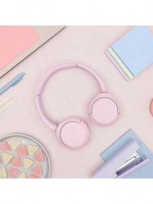 Sony WH-CH520 Wireless Bluetooth Headphones: Lightweight And Comfortable To Wear, Digital Sound Enhancement Engine For Clear Sound Quality, And A Versatile Retro Color Scheme. - Pink - View 1