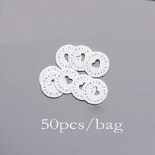 50 cái Slogan Graphic Gift Wrap Tag - trắng - Xem 7