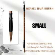 Rubens Premium Wolf Hair Chinese Calligraphy Brush, Suitable For Chinese Painting/Watercolor/Calligraphy Practice (Regular Script/Running Script/Cursive Script), Chinese Culture, Four Treasures Of The Study, For Professional Artists And Beginners