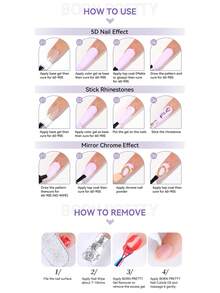 BORN PRETTY 15ml 5D立体雕塑凝胶，透明，可轻松雕刻出各种精细形状，无需工具，易于挤压，适用于UV/LED美甲沙龙。