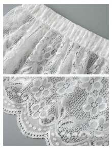 Adjustable Lace Slip Extender Skirt, Flexible Layered Mini Skirt Hem Extender For Dresses And Shirts - Multicolor - View 9