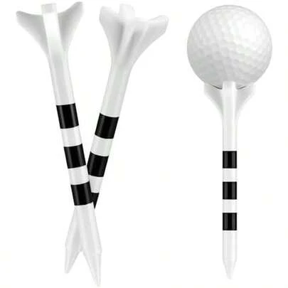 Tees de Golf Profesionales de Plástico - 50 Unidades (2-3/4" / 3-1/4") - Alta Estabilidad y Durabilidad, Reducen Fricción y Efecto Lateral - Accesorios para Driving Range y Práctica