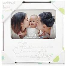 Tiny Ideas ' We Had Each Other, Then We Had You, Now We Have Everything' Sentiment Frame, White(Now We Have Everything Frame) - Multicolor - Ver 5