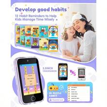 JOYJAM - Telefono inteligente para niños de 3 a 8 años regalo de cumpleaños de Navidad con camara doble reproductor de musica rompecabezas pantalla tactil para niños de 3 4 5 6 7 8 añosConveniente y duradero, para niños - Multicolor - Ver 4