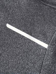 Men's Stand Collar Cardigan Sports Suit, Spring/Autumn - Grey - View 3