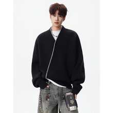 Swetry sportowe męskie - Czarne - Zobacz 1