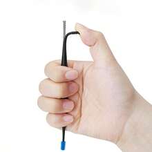 3pcs Ear Hole Double-Ended Cleaning Stick, Made Of Soft Silicone That Won't Hurt The Ears. Washable And Reusable. Available In Pink, Blue And Black. Suitable For Daily Ear Cleaning,Earrings,Ear Cleaner,Travel Essential,,Back To School,Valentine's Day