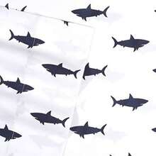 Colección 1500 - Juego de sábanas para niños y niñas, divertidos y coloridos y cómodos, bolsillo profundo, sin arrugas, ropa de cama suave y acogedora, tamaño individual, ancla(Tiburones Doble) - Multicolor - Ver 3