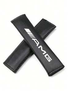 适用于奔驰AMG GLC GLB GLE CLA W206 W204 W205 W212 W213 W169的碳纤维肩垫汽车安全带套 - 均碼 - 查看 11