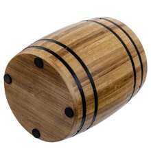 YQQ MyGift - Juego de utensilios de cocina con diseño de barril de vino color café claro9394 - Marrnclaro - Ver 7