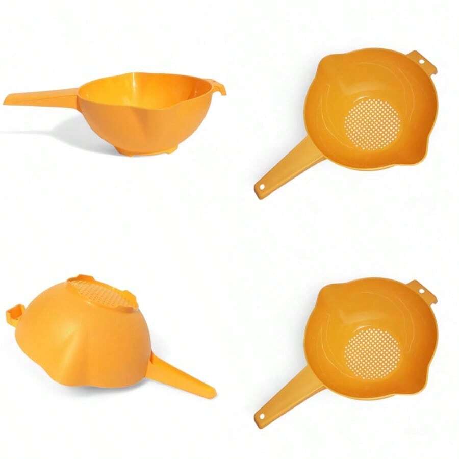 PZW Tupperware Colador de 2 cuartos con asa color naranja2537 - Anaranjado - Ver 1