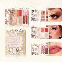 Compact 3-In-1 Flip Makeup Book, Space-Saving Travel Palette For Quick Eyeshadow Blush Highlighter Lip Gloss, 5-Minute Daily Makeup Essential, Gift For Busy Women - Multicolor - View 2