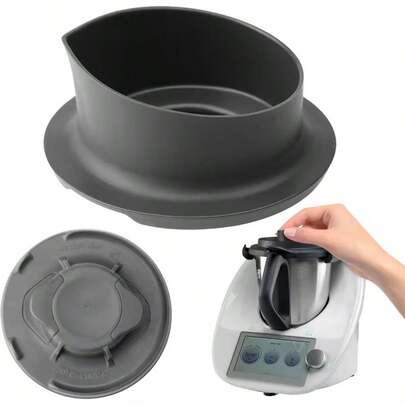 1 st. Thermomix TM5/6 slitstarkt lock till mätkopp i plast, slitstarkt lock till mätkopp med skala, högtemperaturbeständigt - perfekt för förvaring i köket, passar TM31, TM6, TM5 lock till viktiga kökstillbehör