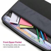 13 Pockets Zip Folder Expanding A4 File Organizer Document Organizer Pocket - Multicolor - View 4