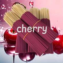20/60/140/200pcs Natural Cherry Scented Incense Sticks - High Quality Wooden Incense, Cherry Essential Oil, Home, Yoga, Office, Tea Room Fragrance, Suitable For Halloween, Christmas, Easter And Other Holidays, Cherry Themed Items, Holiday Decor, Elegant Packaging, Natural Wooden Incense Sticks - 22cm Rose-red Cherry - View 6