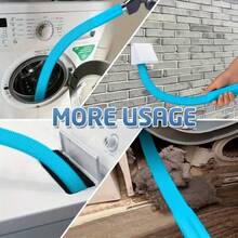 Vacuum Cleaner Attachment, Blue Flexible Hose With Duster Attachment For Washing Machine And Dryer Vent Cleaning - No Battery Needed, Plastic Material, Ideal For Lint Removal, Lint Removal Tool|Flexible Hose|Plastic Construction, Lint Cleaner - Blue 1 Piece - View 2