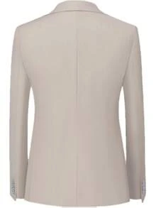 男士修身商务休闲西装三件套，包括外套、裤子和马甲，适合男士婚礼新郎穿着，高品质专业通勤西装套装