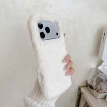 蓬松长毛单壳系列毛绒手机壳，兼容苹果 17 Pro Max、苹果 11/12/13/14/15/16 Pro Max、S25/S22/23/24+ UA04/A05/A14/A15/A24/A25/A34/A54S、13C+、Note14/13C/12/11 Pro、荣耀畅享/荣耀手机 - 黑色 - 查看 8