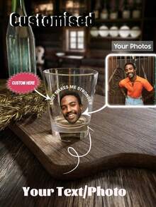 定制迷你透明小酒杯、个性化2盎司啤酒杯、趣味照片小酒杯、搞笑照片啤酒杯、定制派对小酒杯、节日庆典饮具、生日烧烤派对用品、个性化饮用杯、定制姓名小酒杯、日常啤酒杯、独特派对礼物、送给朋友、家人、情侣的个性化礼物、节日饮料杯、定制搞笑肖像啤酒杯 - 多色 - 查看 4