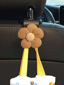 1/2个多功能小花汽车座椅挂钩，汽车配件 - 彩色 - 查看 11