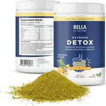 Bella Detox Powder – Mango Flavor – Supports Digestion, Gas Relief & Gut Health – Plant-Based Cleanse – 40 Servings (14.1 Oz) - 3 chai - Xem 6